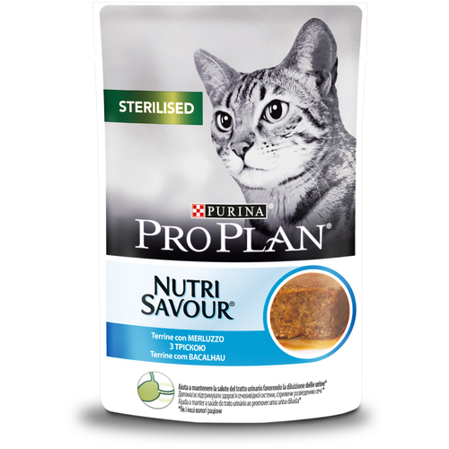 Sterilised PP NUTRISAVOUR STERILISED Cat Cod 85g (10 sachets) - MyStetho Veterinary