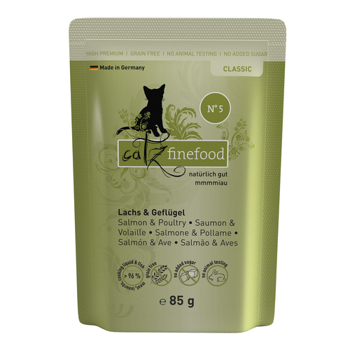 Catz Finefood No. 5 avec saumon &amp; volaille, 85g - MyStetho Veterinary