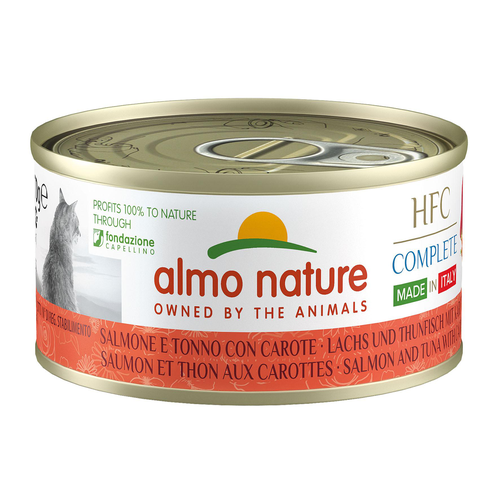 Almo Almo HFC Complete saumon et thon aux carottes, 70g - MyStetho Veterinary