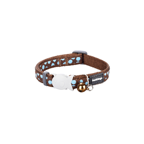 RedDingo RougeDingo Collier pour chat Blue Spots on Brown - XS - MyStetho Veterinary