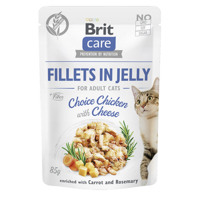 Brit Care Cat Brit Care Cat - Filets en gelée - Poulet au fromage 85g - MyStetho Veterinary