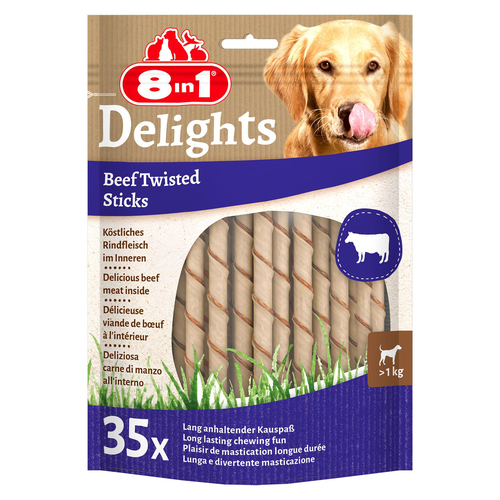 8in1 Delights Twisted Sticks - MyStetho Veterinary