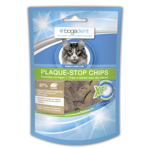 bogadent Plaque-Stop Chips poulet pour chats 50g - MyStetho Veterinary