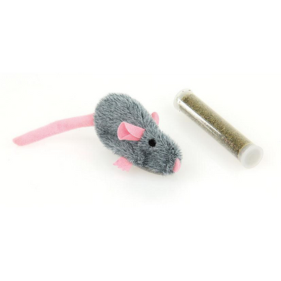 Swisspet Souris en peluche avec Catnip, grise - MyStetho Veterinary