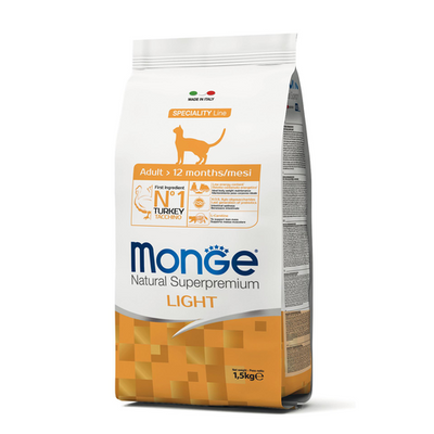 Monge Cat Light Turkey 1,5kg - MyStetho Veterinary