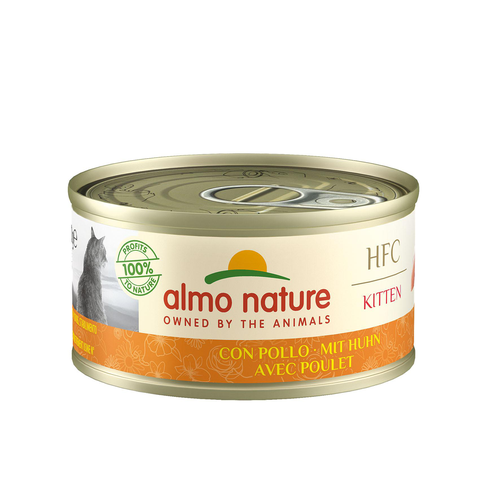 Almo HFC Natural Chaton avec poulet boîte, 70g - MyStetho Veterinary