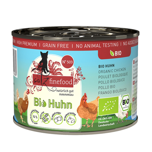 Catz Finefood Bio No. 503 avec poulet, 200g - MyStetho Veterinary