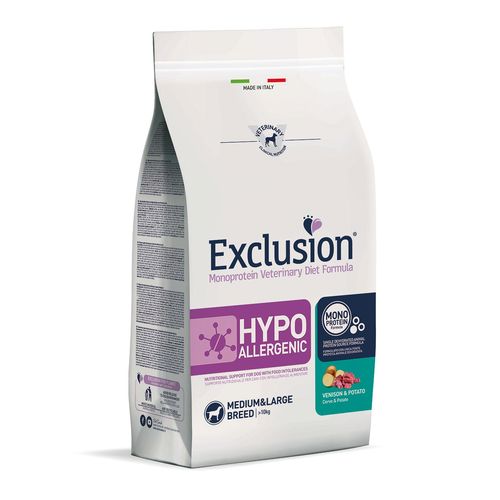 Exclusion Dog VET Adu Med&L Venison 12kg - MyStetho Veterinary