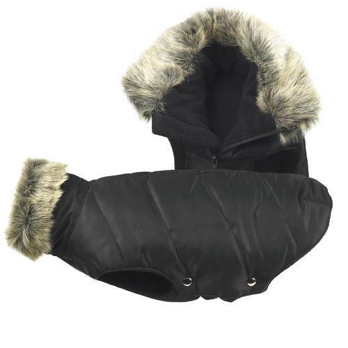 Freezack Hundemantel Parka Classic schwarz - MyStetho Veterinary