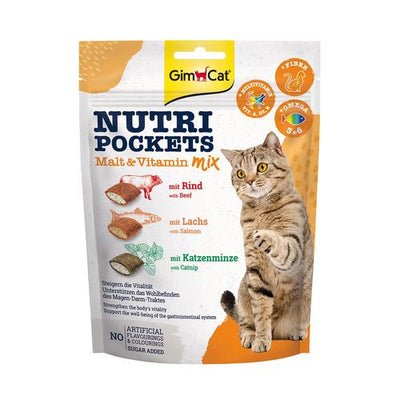 GimCat Nutri Pockets malt et mélange de vitamines, 150g - MyStetho Veterinary