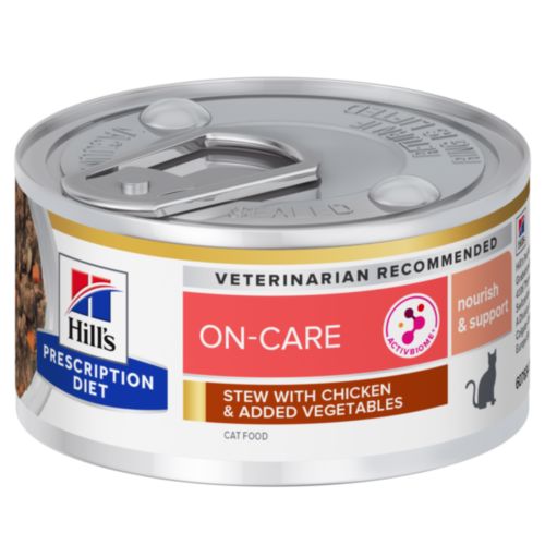 Hill's PRESCRIPTION DIET On-Care Mijoté pour Chat au Poulet et Légumes ajoutés 82 g - MyStetho Veterinary