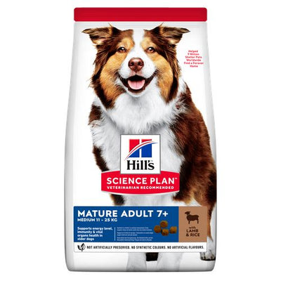 Hill's Science Plan Medium Mature Adult 7+ Lamb and Rice 14 kg - MyStetho Veterinary