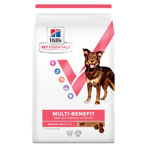 Hill's Vet Essentials MULTI-BENEFIT Adult Medium Lamm und Reis 2 kg - MyStetho Veterinary