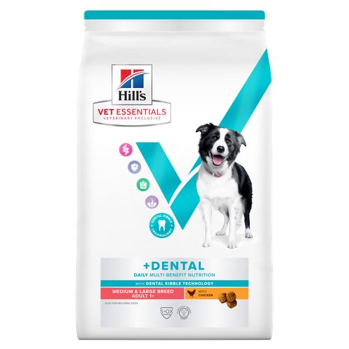 Hill's Vet Essentials MULTI-BENEFIT + Dental Adult 1+ Medium & Large Breed Huhn 13 kg - MyStetho Veterinary