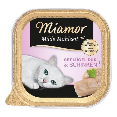 Miamor Milde Mahlzeit poulet & jambon 100g - MyStetho Veterinary
