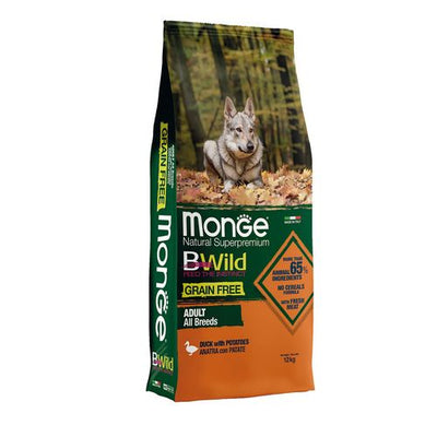 Monge BWild GF Adult Duck 12kg - MyStetho Veterinary