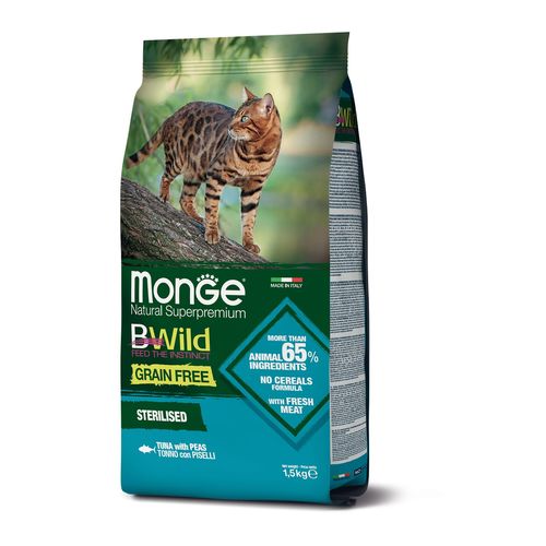 Monge Chat Bwild stérilisé Thon 1,5kg - MyStetho Veterinary