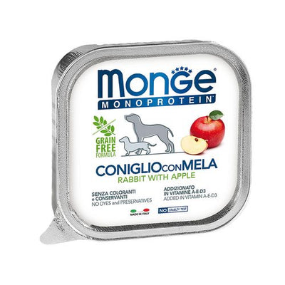 Monge Dog Monoprotein Rabbit&Apple 150g - MyStetho Veterinary