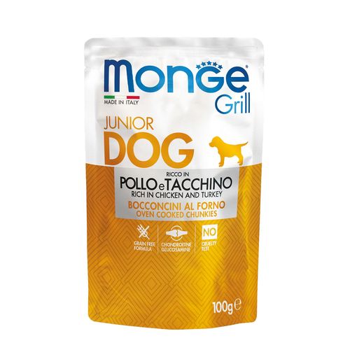 Monge Grill Dog Junior Chicken & Turkey - MyStetho Veterinary