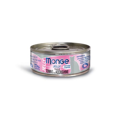 Monge Jelly Cat Ad. Tuna&Anchovies 80g - MyStetho Veterinary