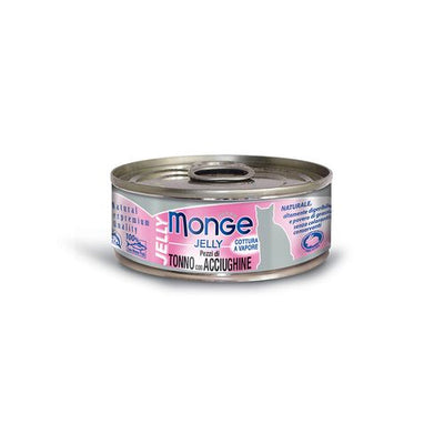Monge Jelly Cat Ad. Tuna&Anchovies 80g - MyStetho Veterinary