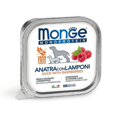 Monge Monge Dog Monopro. Duck&Raspberries 150g - MyStetho Veterinary