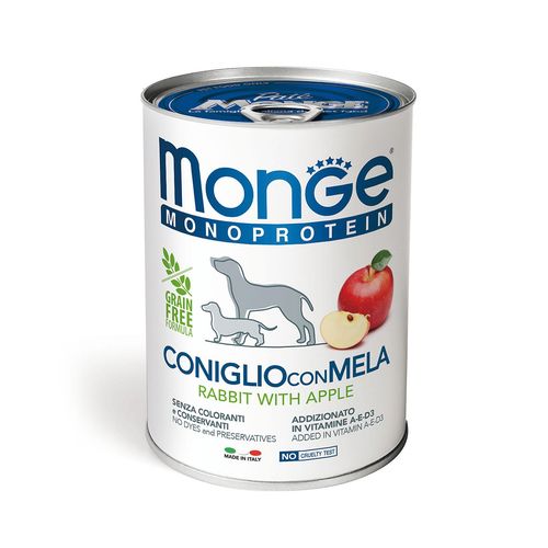 Monge Monoprotein Rabbit & Apple, 400g - MyStetho Veterinary