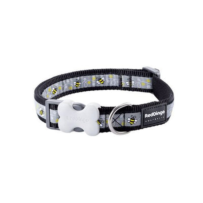 RedDingo Dog Collar Design Black XS Bumble Bee Black 12mm x 20-32cm - MyStetho Veterinary