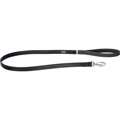 RedDingo Dog Lead Elegant L Vegan Leather Black 25mm, 1.2m - MyStetho Veterinary