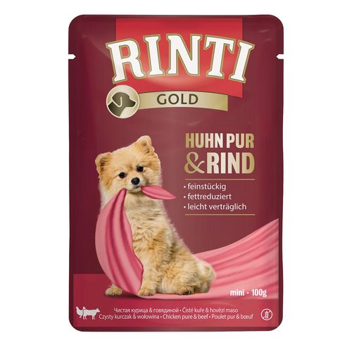Rinti Gold Mini PUR Poulet & Boeuf 100g - MyStetho Veterinary