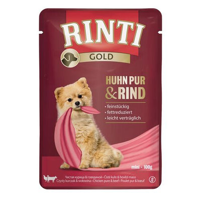 Rinti Gold Mini PUR Poulet & Boeuf 100g - MyStetho Veterinary