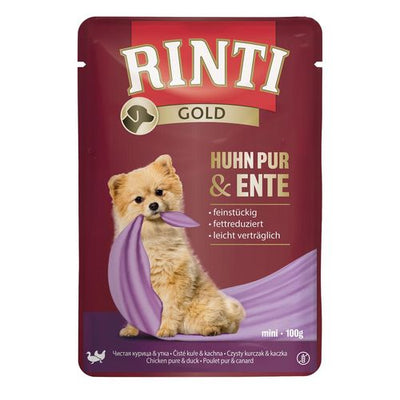 Rinti Gold Mini PUR Poulet & canard, 100g - MyStetho Veterinary