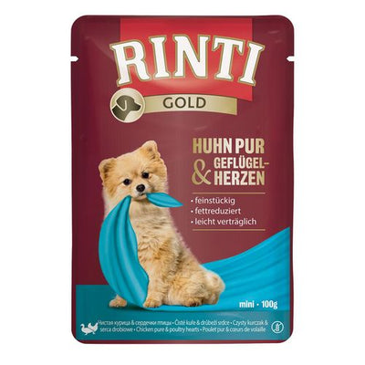 Rinti Gold Mini PUR Poulet & coeurs de volaille, 100g - MyStetho Veterinary