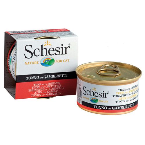 Schesir Jelly thon avec crevettes 85g boite - MyStetho Veterinary