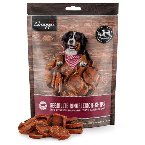 Snuggis Gegrillte Rindfleisch-Chips für Hunde (300 g) - MyStetho Veterinary