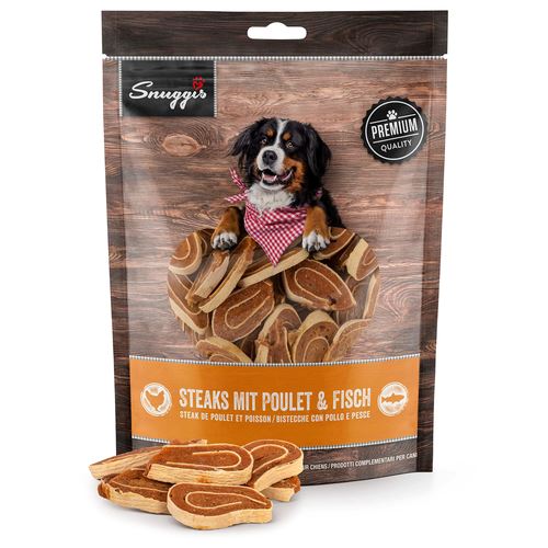 Snuggis Steaks mit Poulet & Fisch für Hunde (400 g) - MyStetho Veterinary