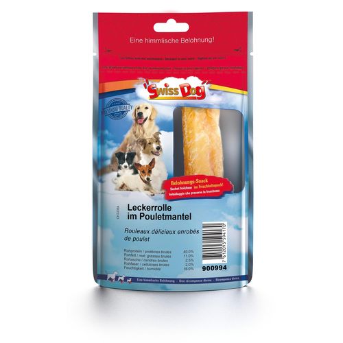 SwissDog Rouleaux délicieux enrobés de poulet 1pcs. - MyStetho Veterinary