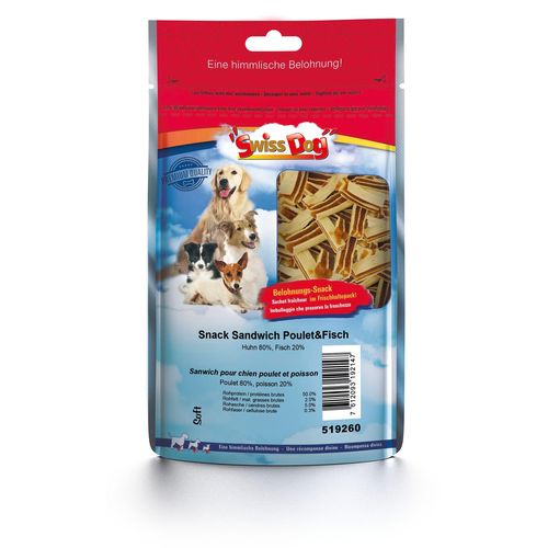 SwissDog Sandwich poulet & poisson - MyStetho Veterinary