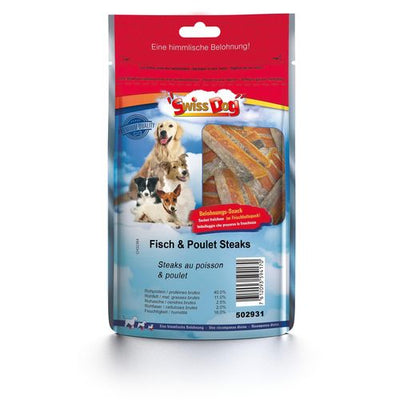SwissDog Steaks au poisson & poulet - MyStetho Veterinary