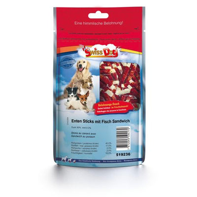 SwissDog sticks au canard avec sandwich au poisson - MyStetho Veterinary