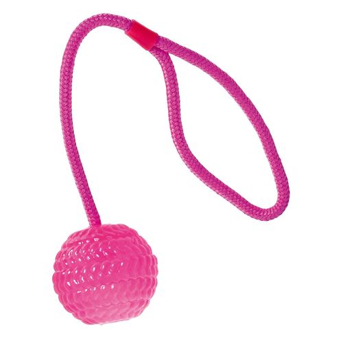 Swisspet balle avec corde pour lancer, rose vif - MyStetho Veterinary