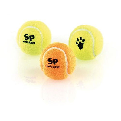 Swisspet Balles de tennis en caoutchouc, 3pcs - MyStetho Veterinary