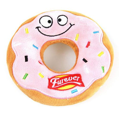 Swisspet Donut en peluche, brun/rose, ø12cm - MyStetho Veterinary