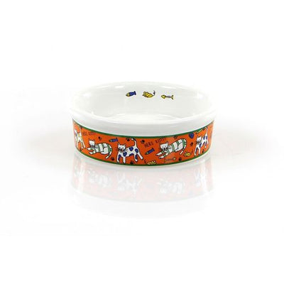 Swisspet écuelle en céramique, orange/blanche - MyStetho Veterinary