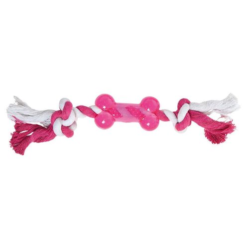 Swisspet os avec corde, rose vif - MyStetho Veterinary