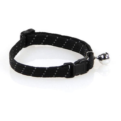 Swisspet ReflectLine collier p.chats noir 10mm/20-30cm - MyStetho Veterinary