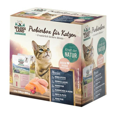 Wildes Land Feline Adult Pouch Probierbox 100g - MyStetho Veterinary