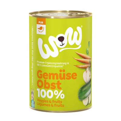 WOW 100% de légumes & de fruits PUR 400g - MyStetho Veterinary